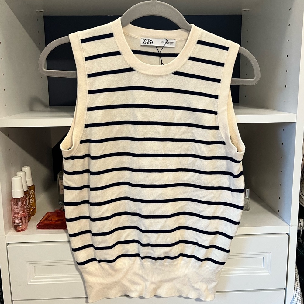 Zara Striped Knit Tank